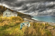 Stormy Blue Boat Bay of Fundy